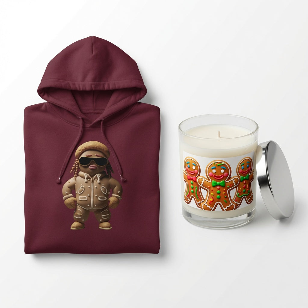 Cozy Season Gift Set — Frosty the Dough-Man Hoodie + Fragrance-Free Candle