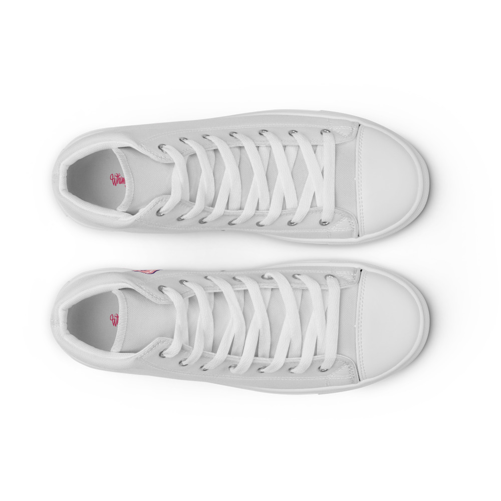 Whimzy Women high top shoes by Whimzy Vibez — premium canvas sneakers with Whimzy design