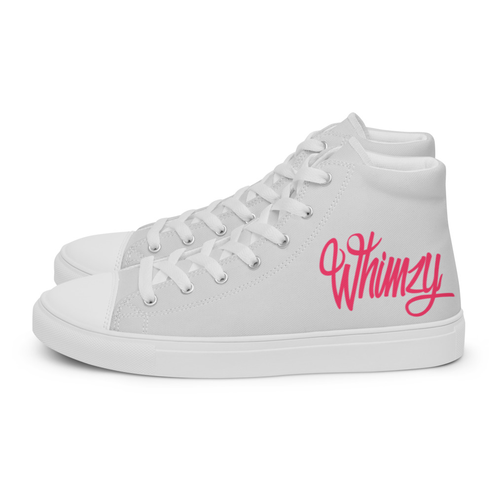 Whimzy Women high top shoes by Whimzy Vibez — premium canvas sneakers with Whimzy design