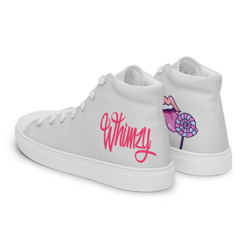 Whimzy Women high top shoes by Whimzy Vibez — premium canvas sneakers with Whimzy design