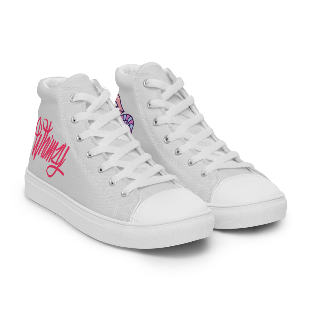 Whimzy Women high top shoes by Whimzy Vibez — premium canvas sneakers with Whimzy design