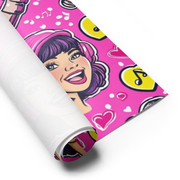 Luxury Pop Art Pop Star Wrapping Paper (3 Sheets) - Image 3