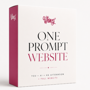 One Prompt Website - Your entire site built by AI in minutes